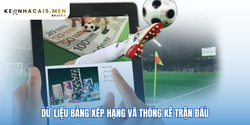 Bảng xếp hạng và thống kê cung cấp góc nhìn chuyên sâu